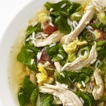 شوربة دجاج صينية مع أرز