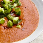 Gazpacho mit gegrillten Tomaten