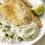 Gebackener Tilapia mit Masala und Reis