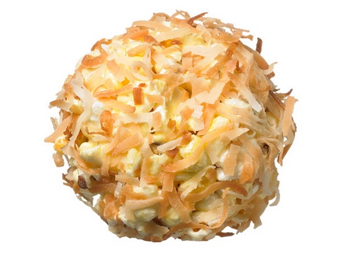Come preparare le palline di popcorn alle mandorle con guarnizione al cocco