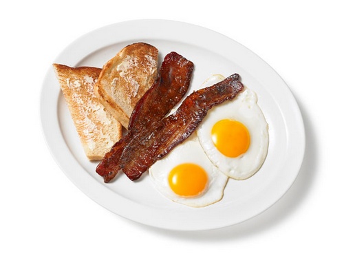Zubereitung - Spiegeleier mit Speck in Kaffeeglasur