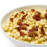 Maisbrei mit Speck