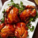 دجاج مشوي بصلصة الرمان، محشو بالأرز