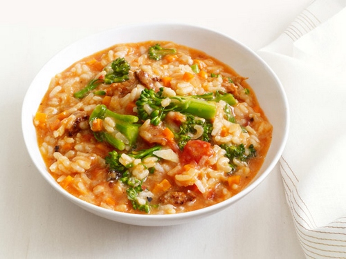 Zubereitung - Risotto mit italienischer Wurst und Brokkoli