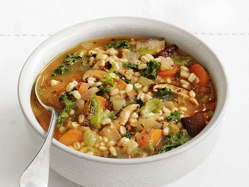 Zubereitung - Eintopf mit Karotten, Shiitake-Pilzen und Perlgraupen