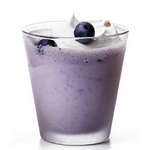 Blaubeer- und Amaretto-Milchshake