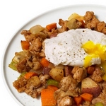 Country Hash mit pochierten Eiern