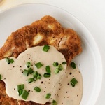 Rinderhüftsteak mit Béchamelsauce