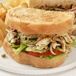 Gegrillte Hähnchen-Pesto-Sandwiches