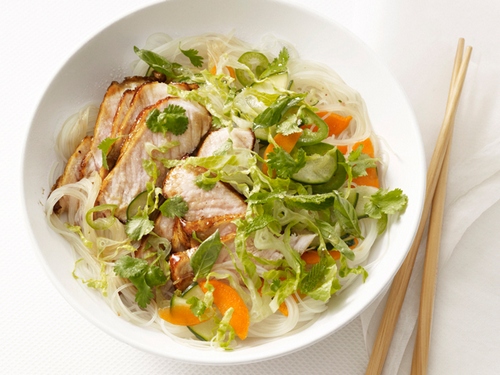 Zubereitung - Reisnudeln mit Schweinefleisch und eingelegtem Gemüse