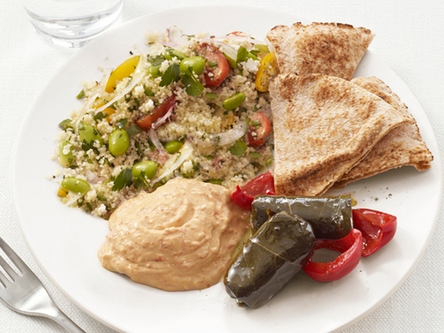 Zubereitung - Griechische Meze, eine Vorspeise aus dem Nahen Osten