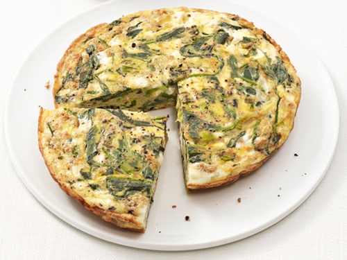 Rezept für Spinat-Feta-Frittata