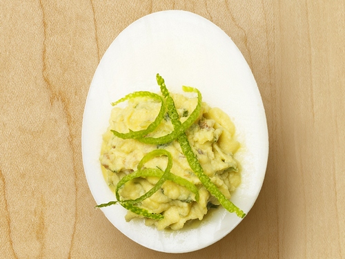 Rezept für würzige gefüllte Eier
