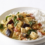 Auberginen-Curry mit Tofu