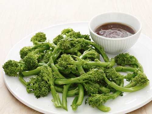 Zubereitung - Junger Brokkoli mit Austernsauce