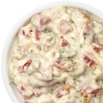 Mayonnaise mit Pfeffer und Walnüssen