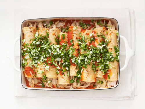Wie man Hühnchen-Enchiladas zubereitet