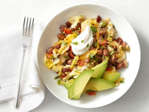 Rezept für ein mexikanisches Chorizo-Bohnen-Omelett