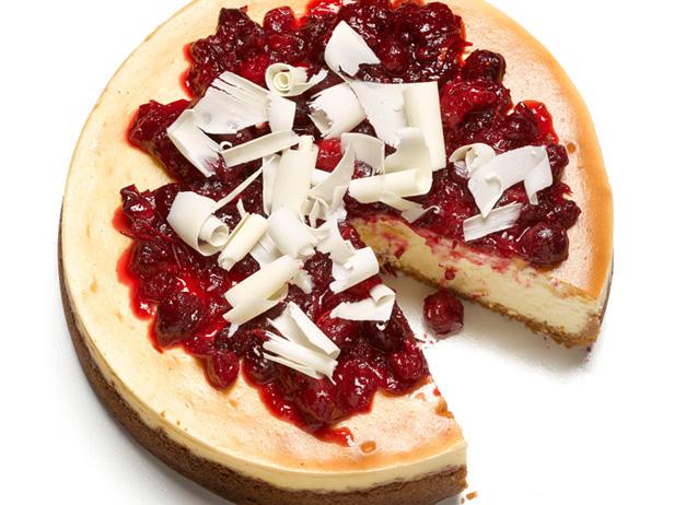 Rezept für Cranberry-Weiße-Schokolade-Käsekuchen