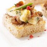 كانابيه بالفطر وجبن البري