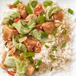 Hähnchen-Erdnuss-Pfanne