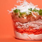 Thailändische Sieben-Schichten-Hühnchen-Dip-Sauce