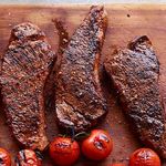 Rindersteaks mit gewürztem Salz