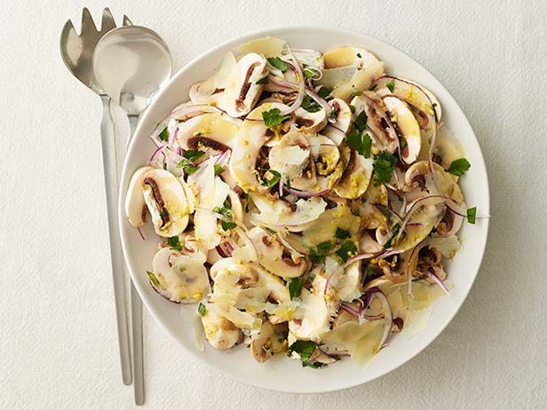 Zubereitung - Pilz-Pecorino-Salat