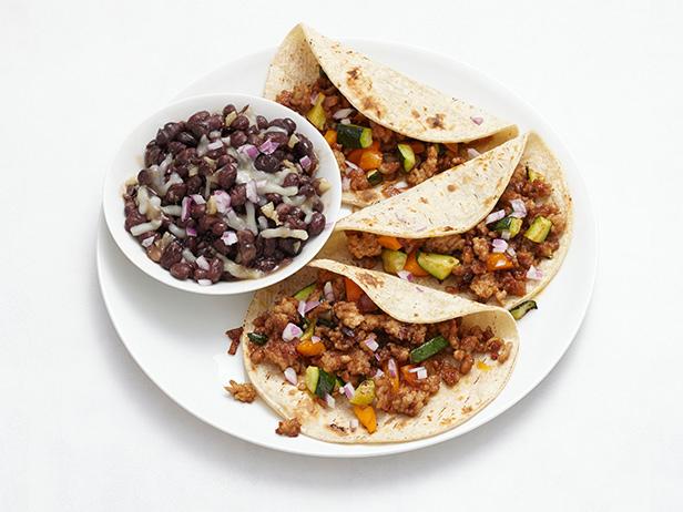 Rezept für Schweinefleisch- und schwarze Bohnen-Tacos