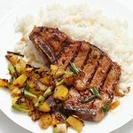 Schweinelende mit Ananas-Salsa