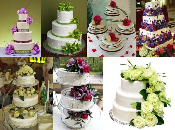 Kuchen mit frischen Blumen verzieren