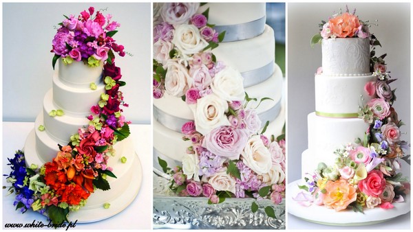 Kuchen mit frischen Blumen verzieren