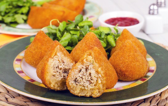 Zubereitung - Brasilianische Hähnchenkroketten - Cochinhas