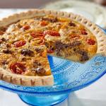 Quiche mit Schweinehackfleisch und Käse