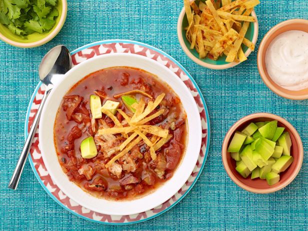 Zubereitung - Gebackene Hühnertortillasuppe mit Tequilasauce