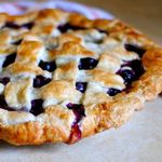Blaubeerkuchen mit gefrorener Füllung