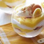 Bananenpudding mit Keksen