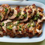 Schweinefilet gefüllt mit Pilzen
