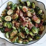 Gerösteter Rosenkohl mit Speck