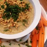 Auberginen-Dip mit Pita-Chips