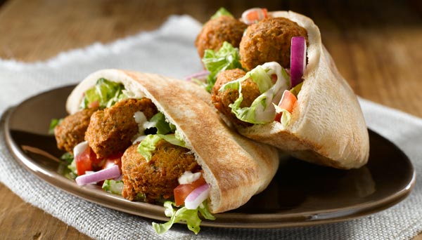 Zubereitung - Falafel mit Minzsauce im Pitabrot