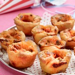 Hähnchenpizzen in Muffinform