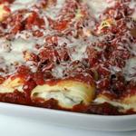 Pfannkuchen mit Paprika und Ricotta-Käse