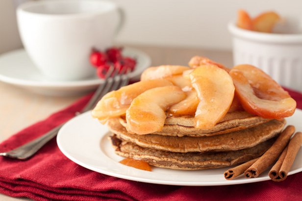 Zubereitung - Apfelpfannkuchen mit reichhaltiger Ahornsauce