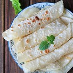 Chinesische Mushu-Pfannkuchen