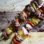 Festliches Hähnchen-Schaschlik