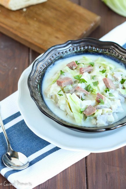 Rezept für irische cremige Corned-Beef-Suppe