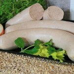 Hausgemachte irische White-Pudding-Wurst