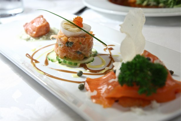 Zubereitung - Millefeuille mit geräuchertem irischem Wildlachs