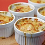 Kartoffeltimbale mit Meerrettichsauce